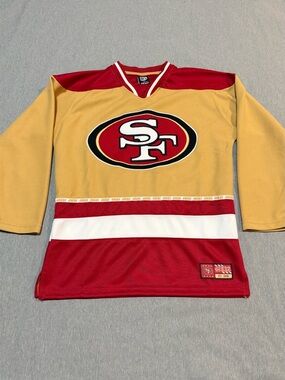 SF 49ers Youth Jersey 10-12 Red Gold NFL Team Apparel